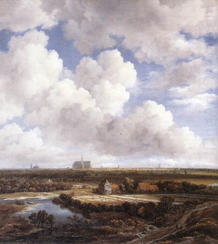 View of Haarlem with Bleaching, Jacob van Ruisdael